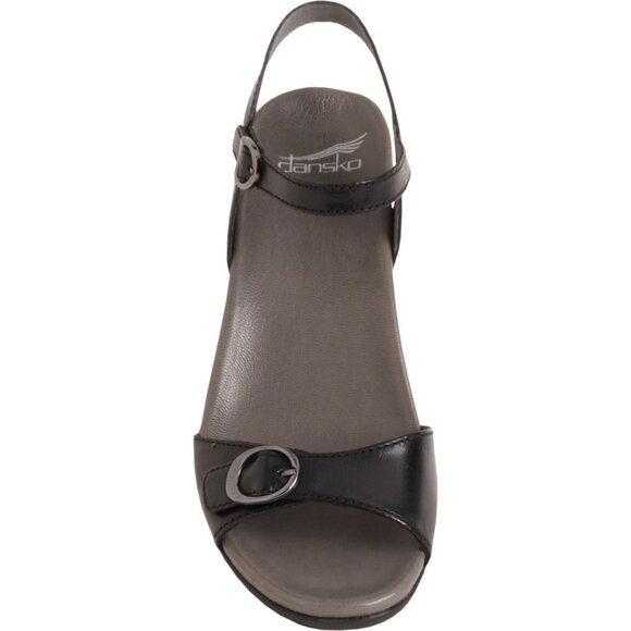 NEW Dansko Arielle Wedge Sandals - Leather For Women in black 253 - Picture 4 of 8